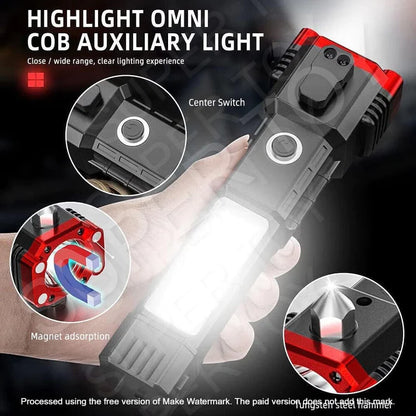 Hammer Torch LED Flashlight with Powerbank