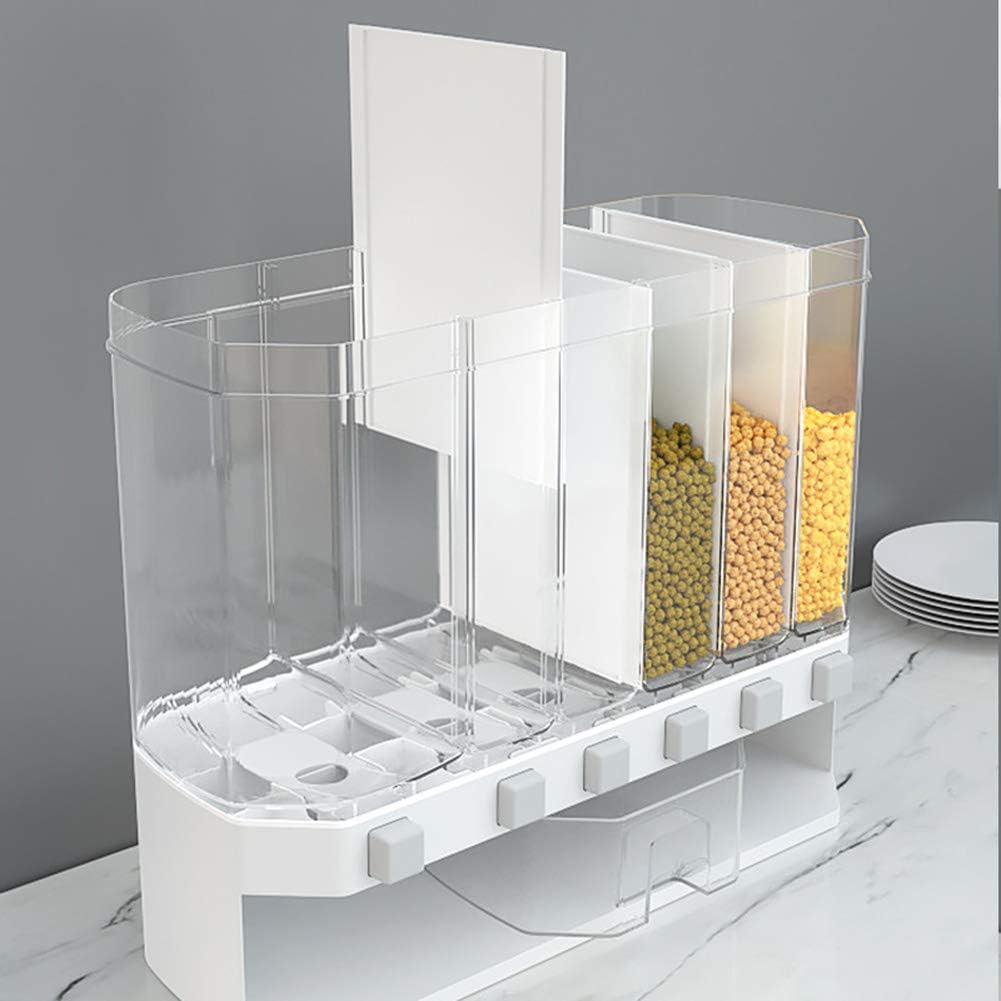 Wall-Mounted Cereal Dispenser (6 Grid)