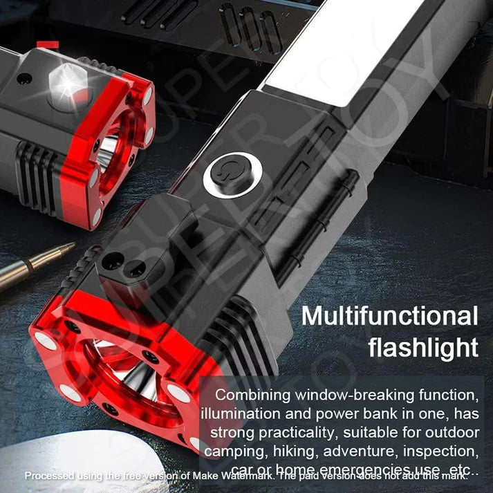 Hammer Torch LED Flashlight with Powerbank