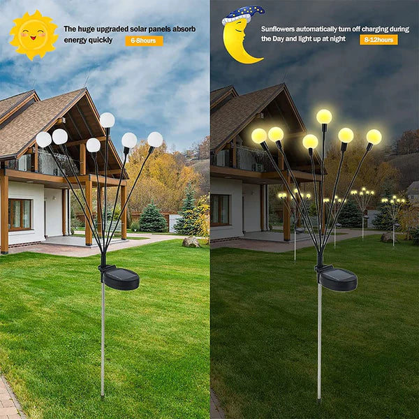 Solar Powered Firefly Garden Light (Warm White)