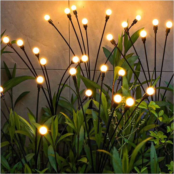 Solar Powered Firefly Garden Light (Warm White)