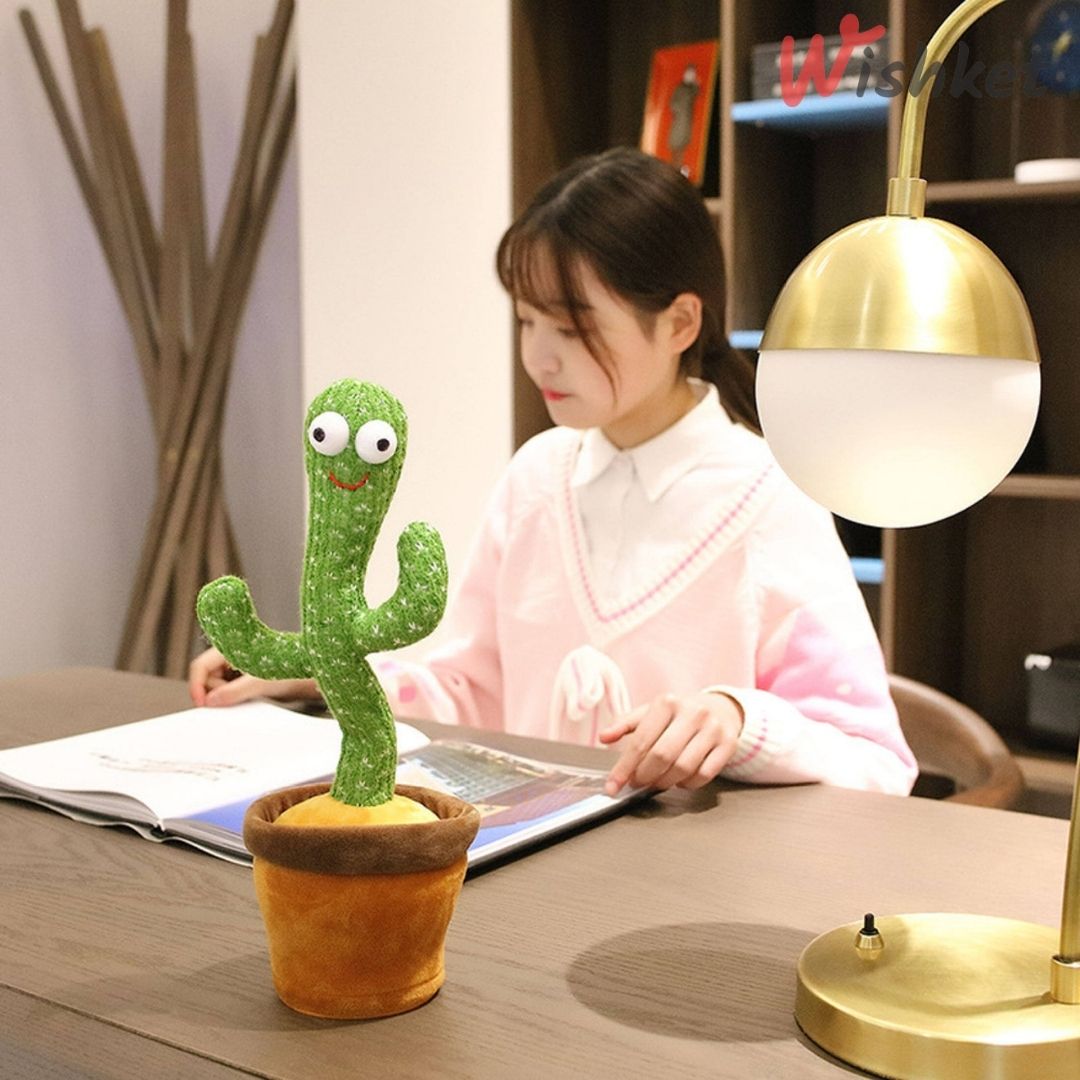 HOME AURA® Cute Talking Cactus