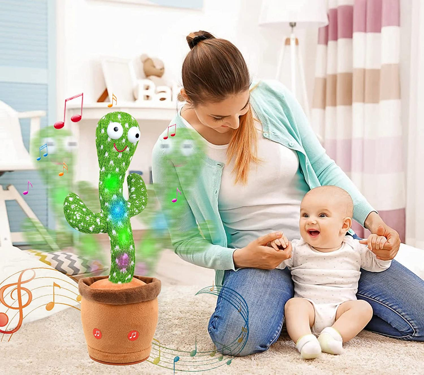 HOME AURA® Cute Talking Cactus