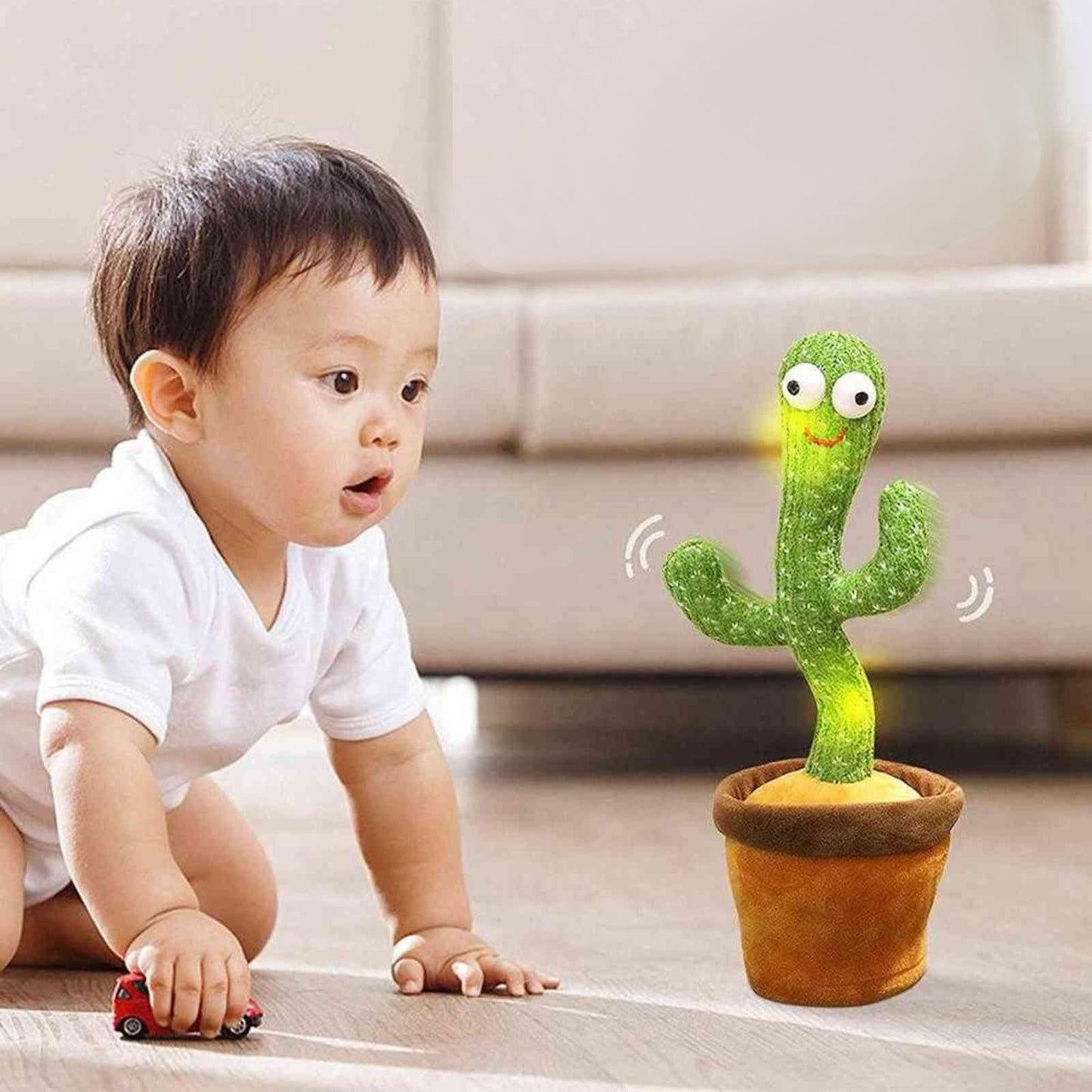 HOME AURA® Cute Talking Cactus